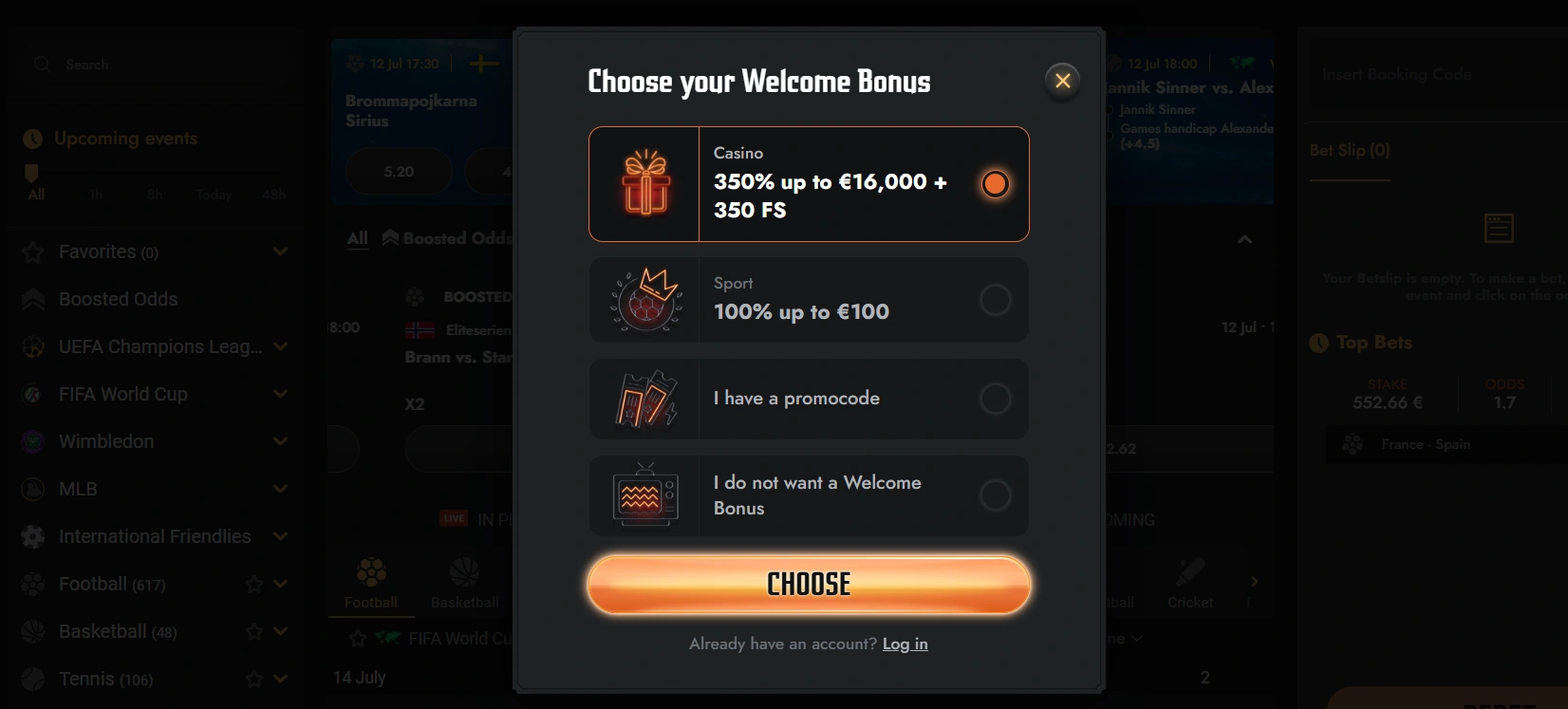 gransino casino login
